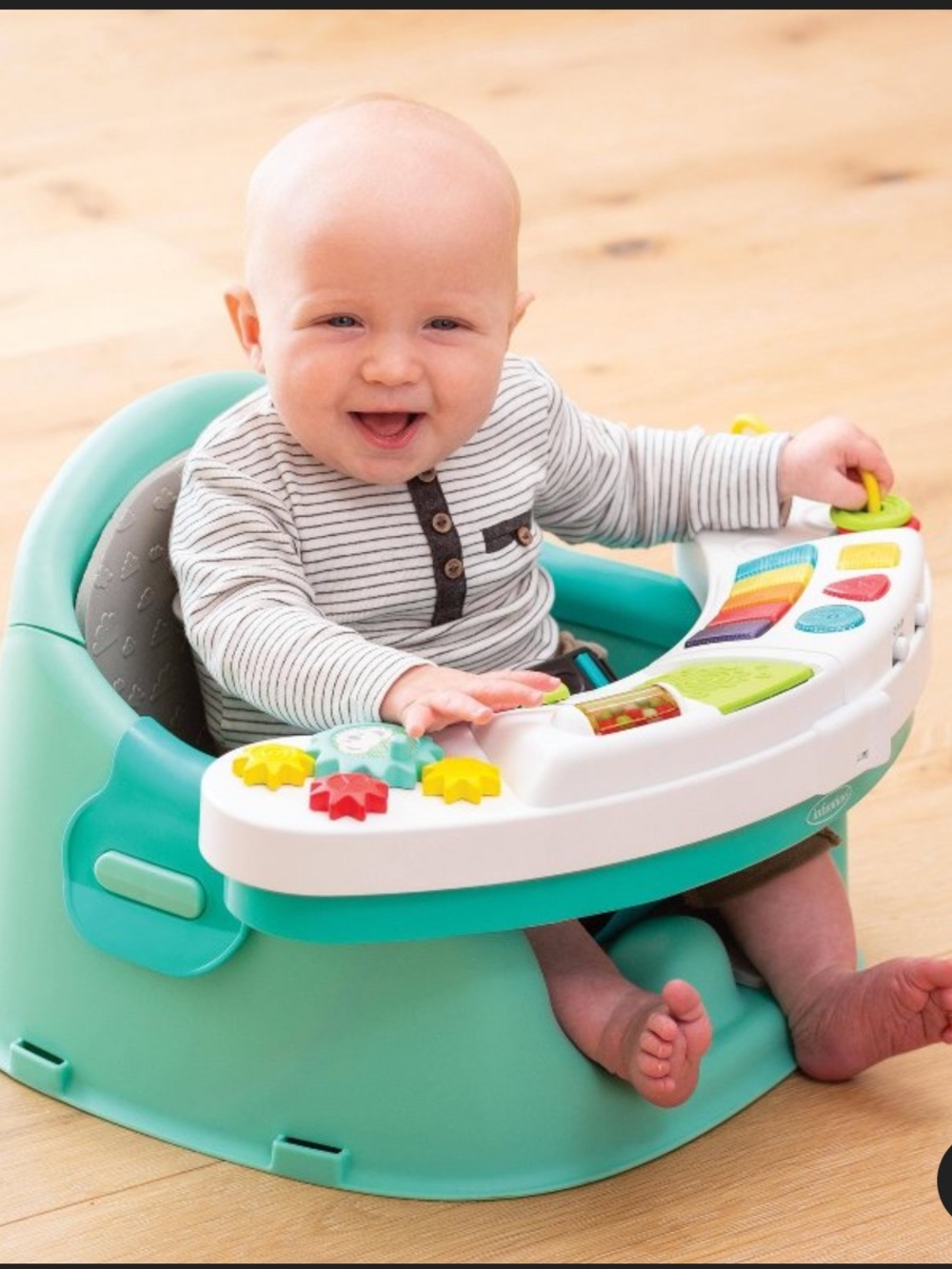 Infantino Teal Activity Baby Seat with Play Tray